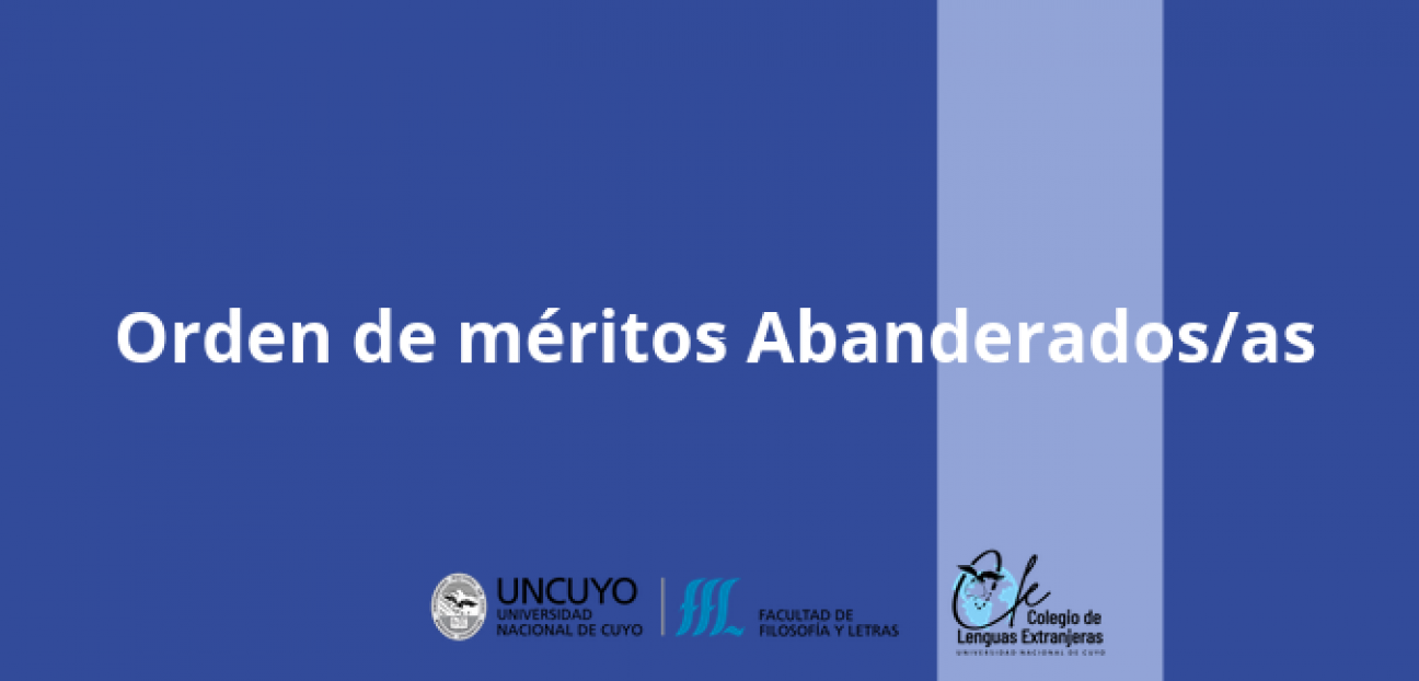 imagen Orden de méritos Abanderados Colegio de Lenguas Extranjeras