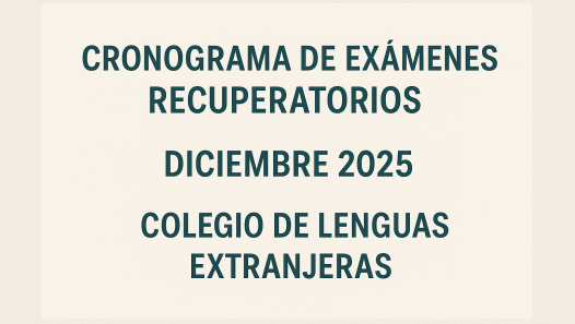 imagen Cronograma de recuperatorios diciembre 2025