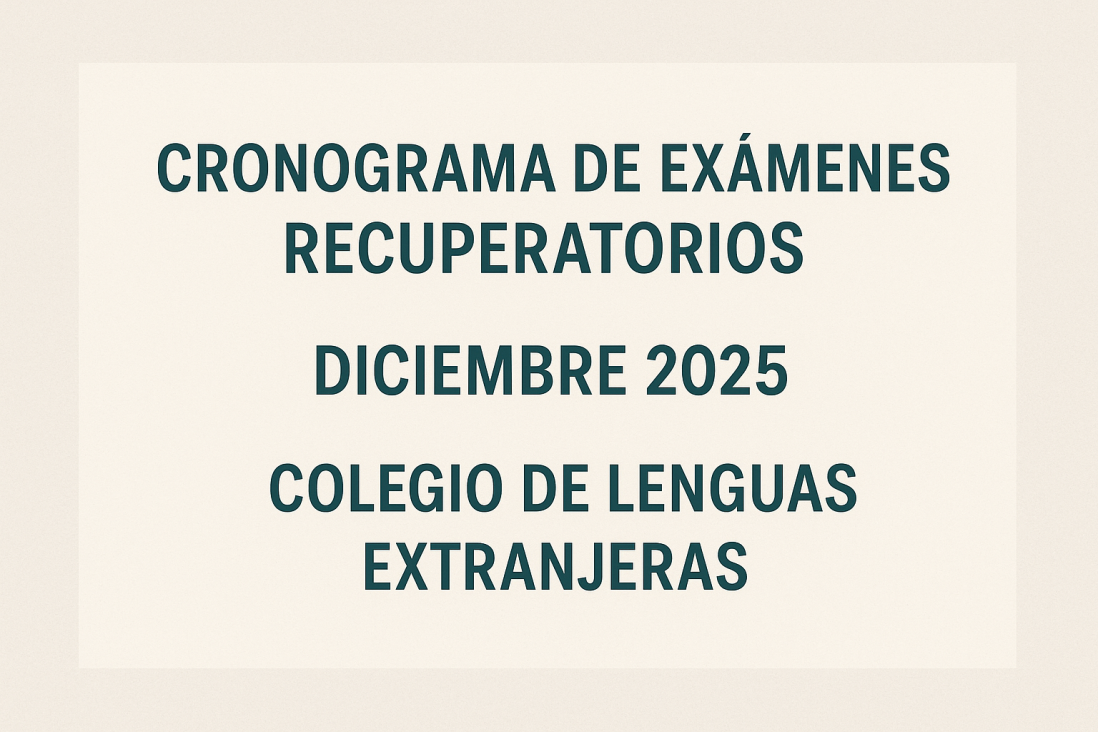imagen Cronograma de recuperatorios diciembre 2025