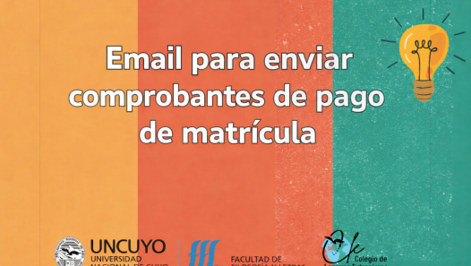 imagen Correo para enviar los comprobantes de pago de matrícula