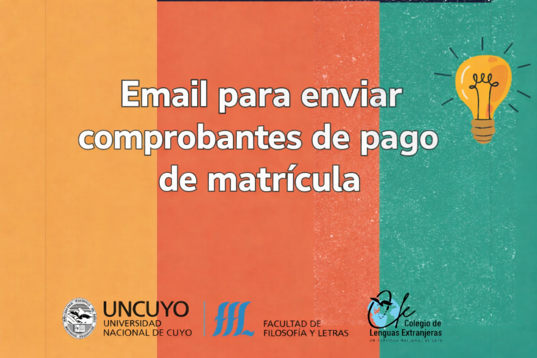 imagen Correo para enviar los comprobantes de pago de matrícula