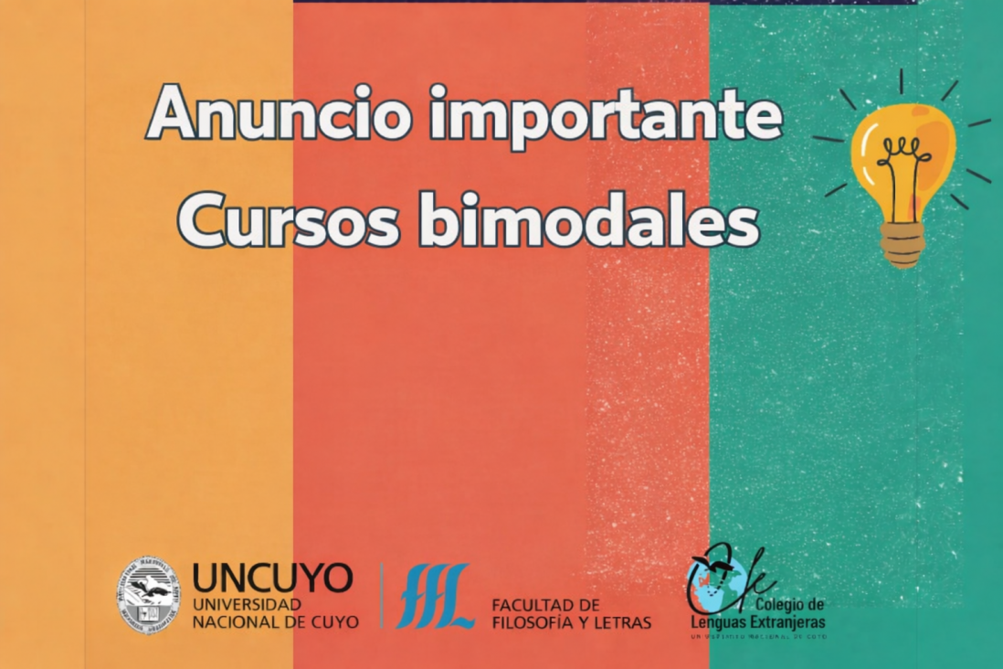 imagen Anuncio para los cursos bimodales que no tienen clases los días miércoles.