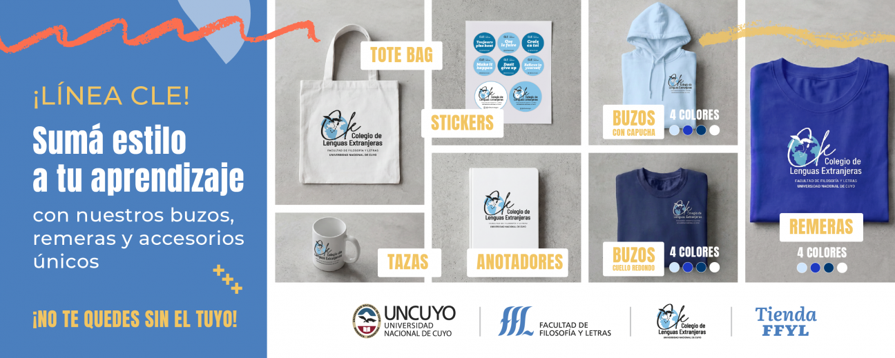 imagen El Colegio de Lenguas Extranjeras presenta su nueva línea de productos institucionales