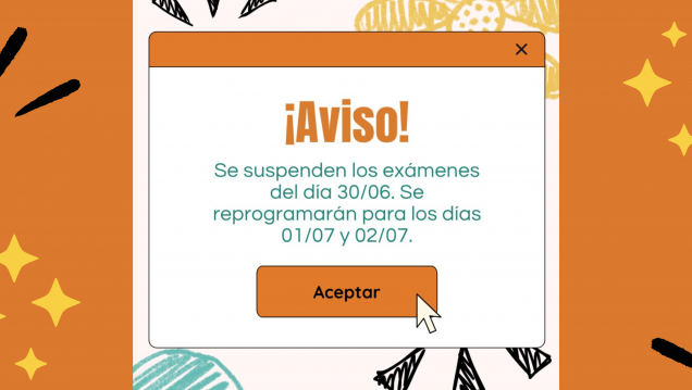 imagen Hoy lunes 30 de junio se suspenden los exámenes en nuestra institución