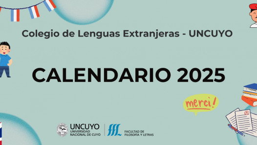 imagen Calendario 2025 - Colegio de Lenguas Extranjeras - UNCUYO