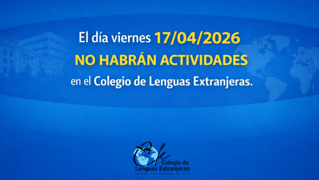 imagen Suspensión de actividades día 17/04/2026