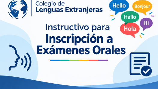 imagen Colegio de Lenguas Extranjeras Instructivo para Inscripción a Exámenes Orales