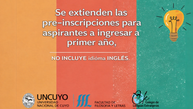 imagen Se extienden las pre-inscripciones para primer año